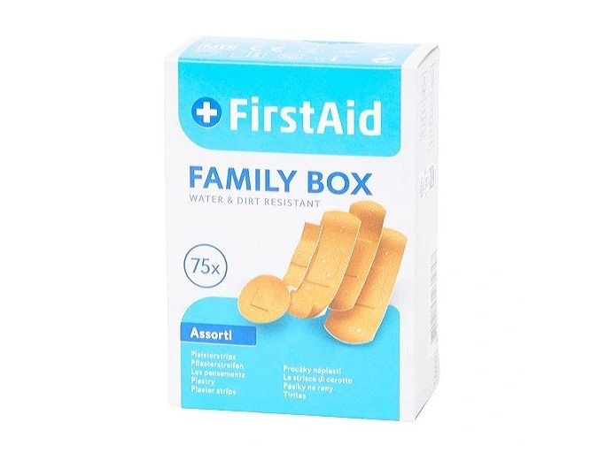 Set de ipsos cu FIRST AID Family Box 50pcs.